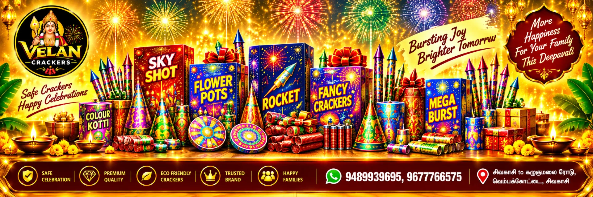 Premium Crackers, Powerful Celebrations!
